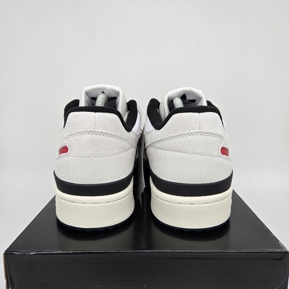New adidas Forum 84 Low ADV Crystal White Black Scarlet Men's Shoes Size 9.5 - Picture 4 of 8